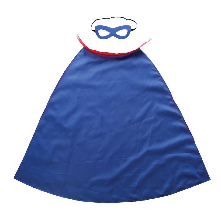 Play Studio Super Hero Cape & Mask Set Red & Blue, , hi-res