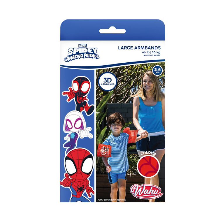 Spider-Man Wahu Arm Bands Age 2-6, , hi-res