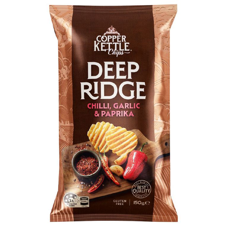 Copper Kettle Chili Garlic & Paprika 150g