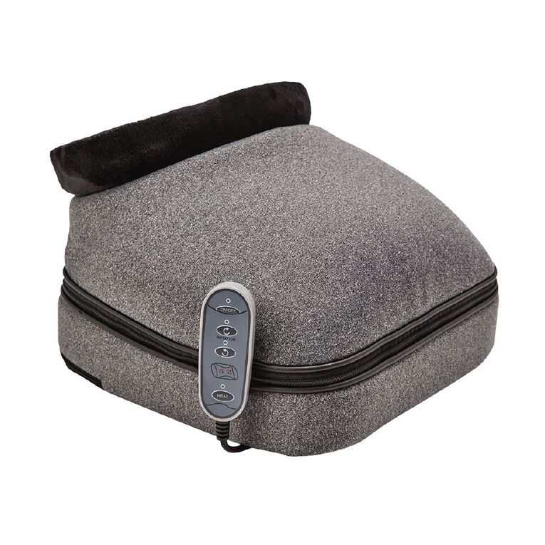 Living & Co 2-in-1 Shiatsu Foot and Back Massager Black/Grey, , hi-res