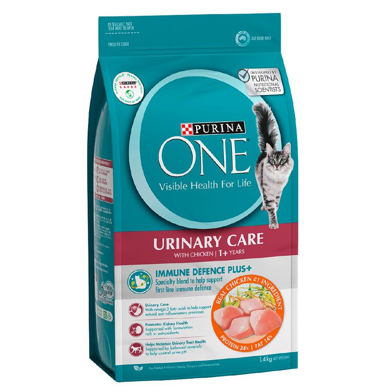 Purina ONE Adult Urinary Care Chicken Dry Cat Food 1.4kg, , hi-res