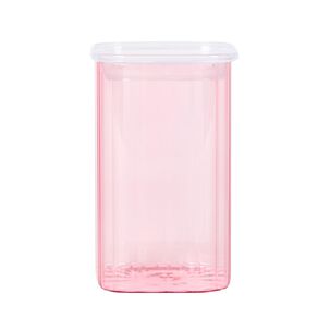 Living & Co Glass Canister Pink 1.2L