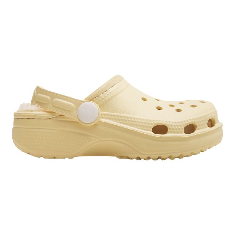 Young Original Junior Kids' Lined Frog Clog Shoes, Yellow Light, hi-res