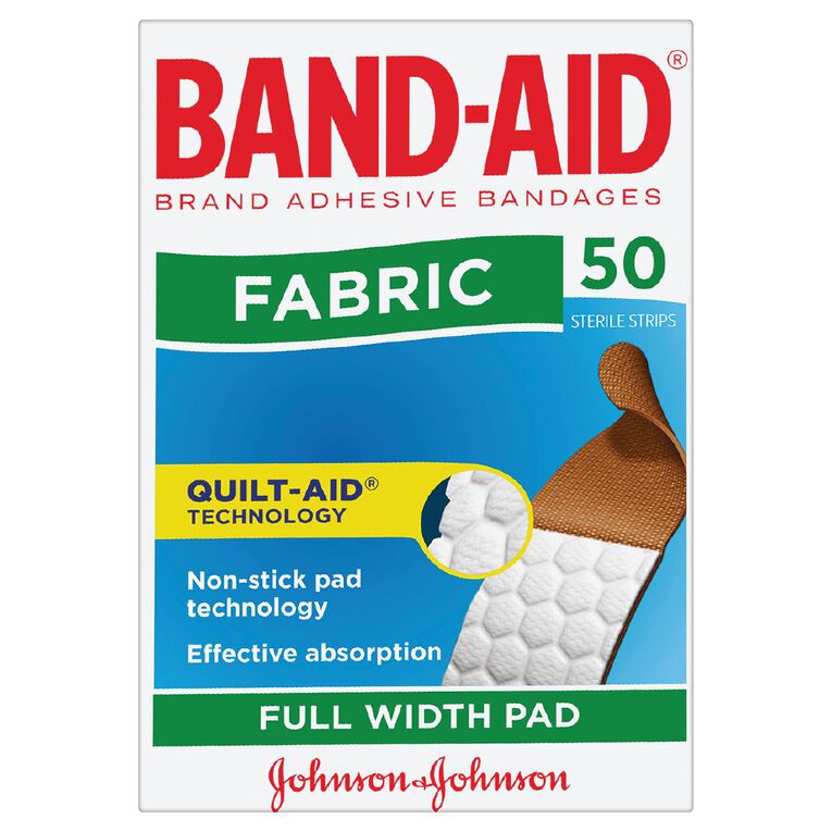 Band Aid Fabric Plasters 50 Pack, , hi-res