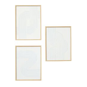 Living & Co Wall Art Hand Paint 3 Pack
