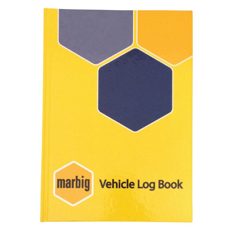 Marbig Vehicle Logbook Hard Cover A5, , hi-res