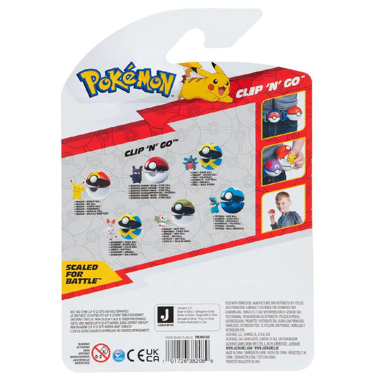 Pokemon Clip n Go Ball Assorted, , hi-res