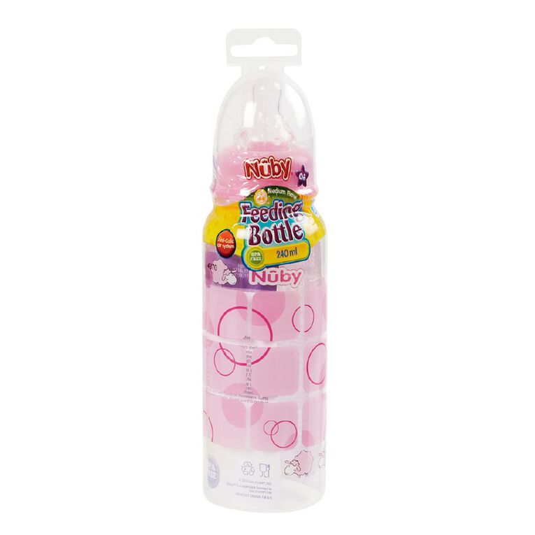Nuby Standard Neck Printed Bottle 240ml, , hi-res