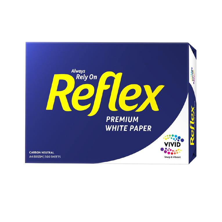 Reflex Premium Copy Paper 80gsm 500 Sheet Ream A4 | The Warehouse