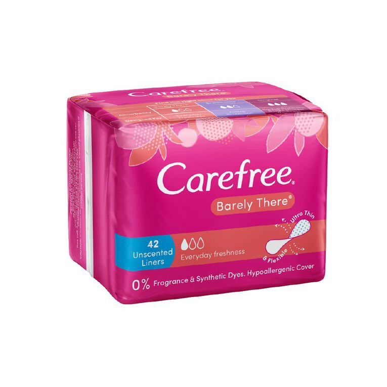 Carefree Barely There Liners 42 Pack, , hi-res