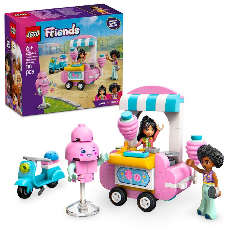 LEGO Friends Cotton Candy Stand & Scooter 42643, , hi-res