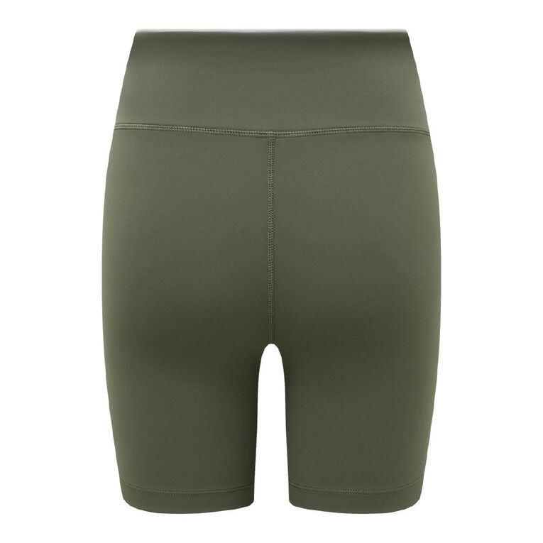 Active Intent Women's Wrap Front Bike Shorts, Green Mid, hi-res