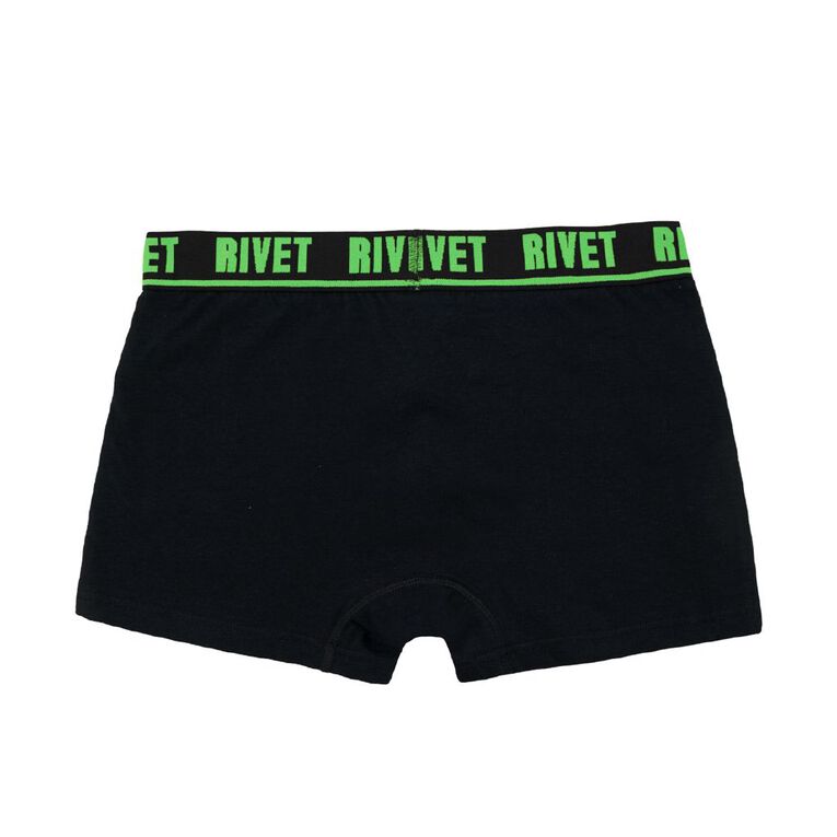 Rivet Men's Trunks 4 Pack, Black W26 TUNES, hi-res