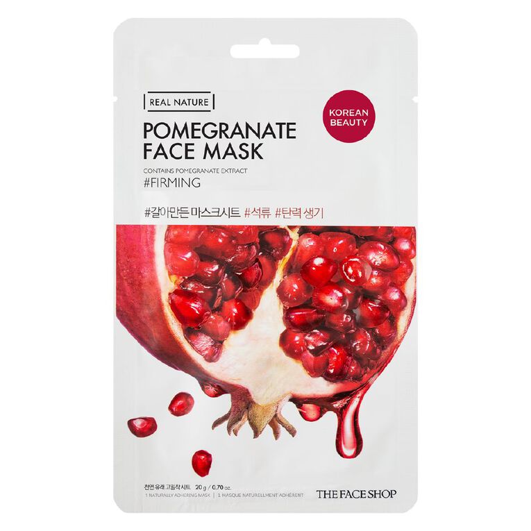 The Face Shop Real Nature Pomegranate Face Mask 20g, , hi-res