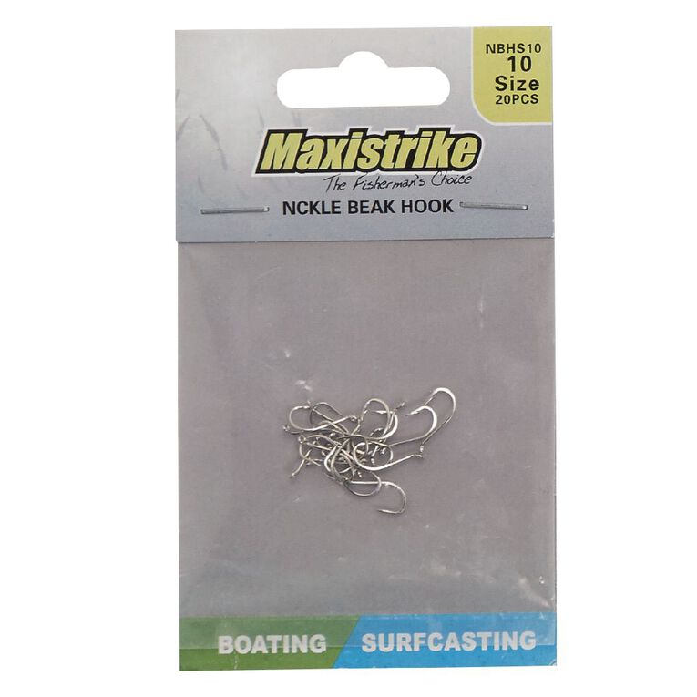 Maxistrike Fishing Hooks Nickel Beak Sprat 20 Piece, , hi-res
