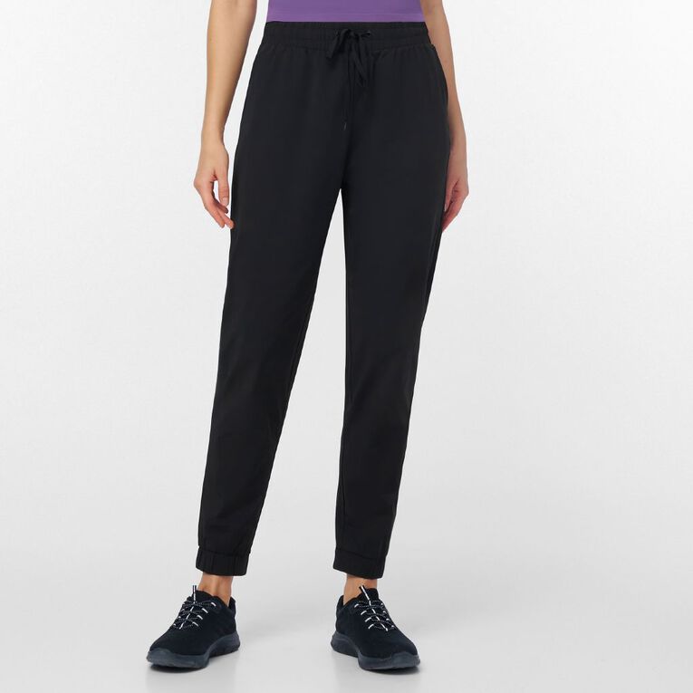 Active Intent Women's Stretch Woven Joggers, Black, hi-res