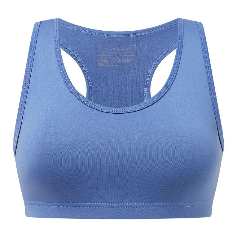 Active Intent Women's Low Impact Crop Top, Blue Mid, hi-res