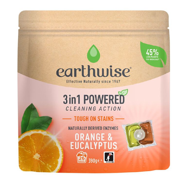 Earthwise Orange & Eucalyptus Laundry Capsules 26 Pack