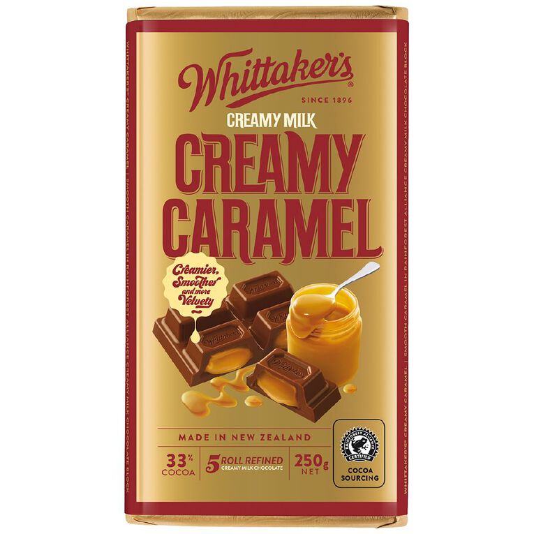 Whittaker's Creamy Caramel Block 250g, , hi-res