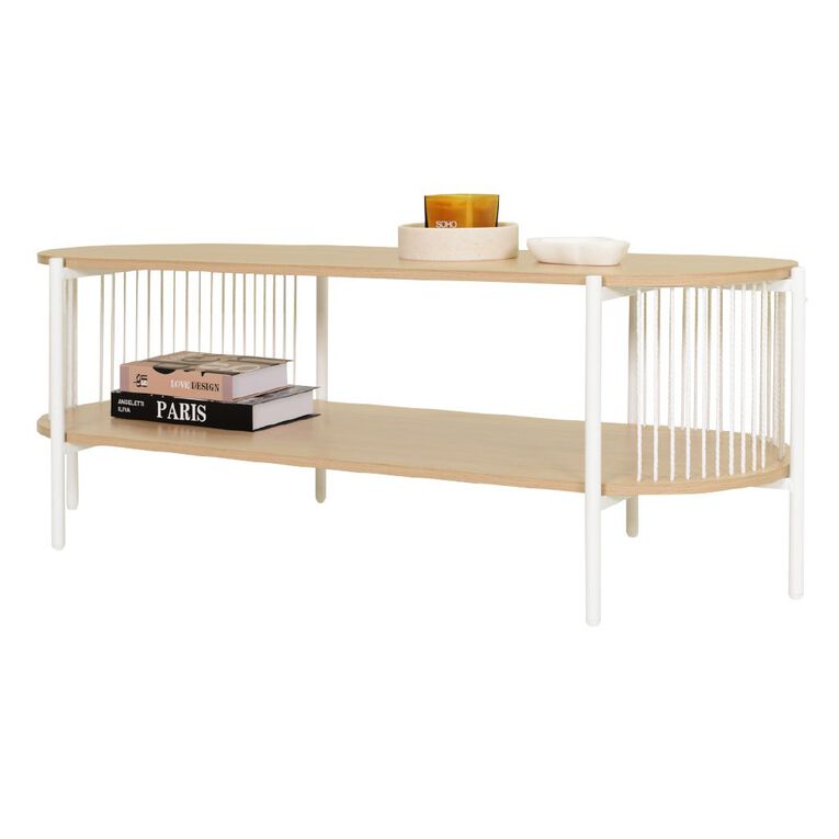 Living & Co Ezra Rope Entertainment Unit Natural, , hi-res