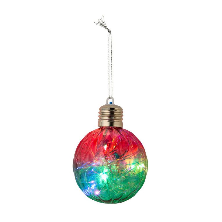 Wonderland Light Up Bauble Assorted 8cm, , hi-res