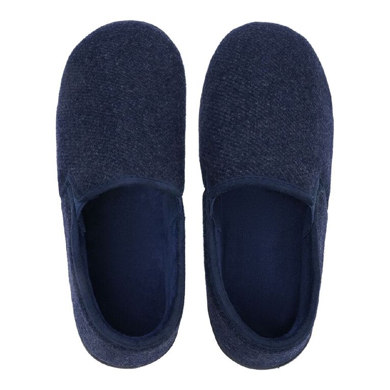 H&H Men's Bob Slippers, Navy, hi-res