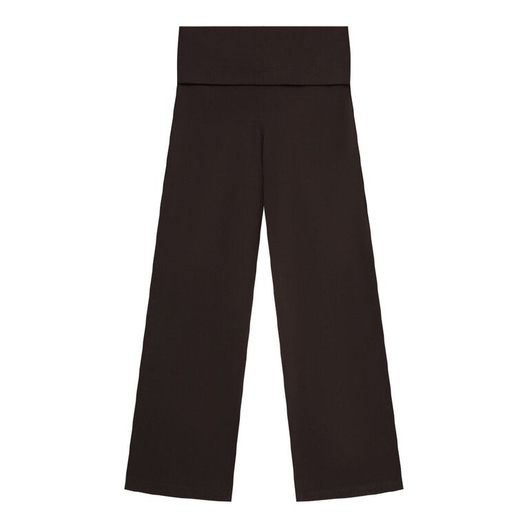 Young Original Foldover Waistband Pants, Brown Dark SPOTS, hi-res