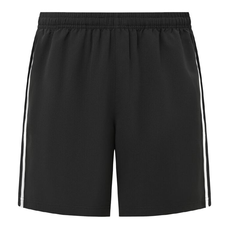 Active Intent Men's Double Stripe Shorts, Black, hi-res