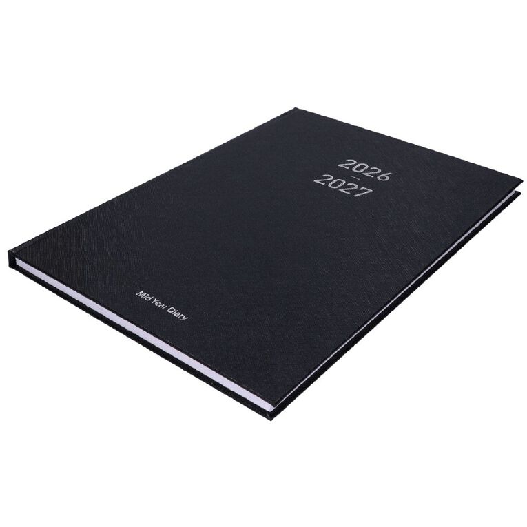 WS Mid Year Diary Black Week To View A4 26-27, , hi-res