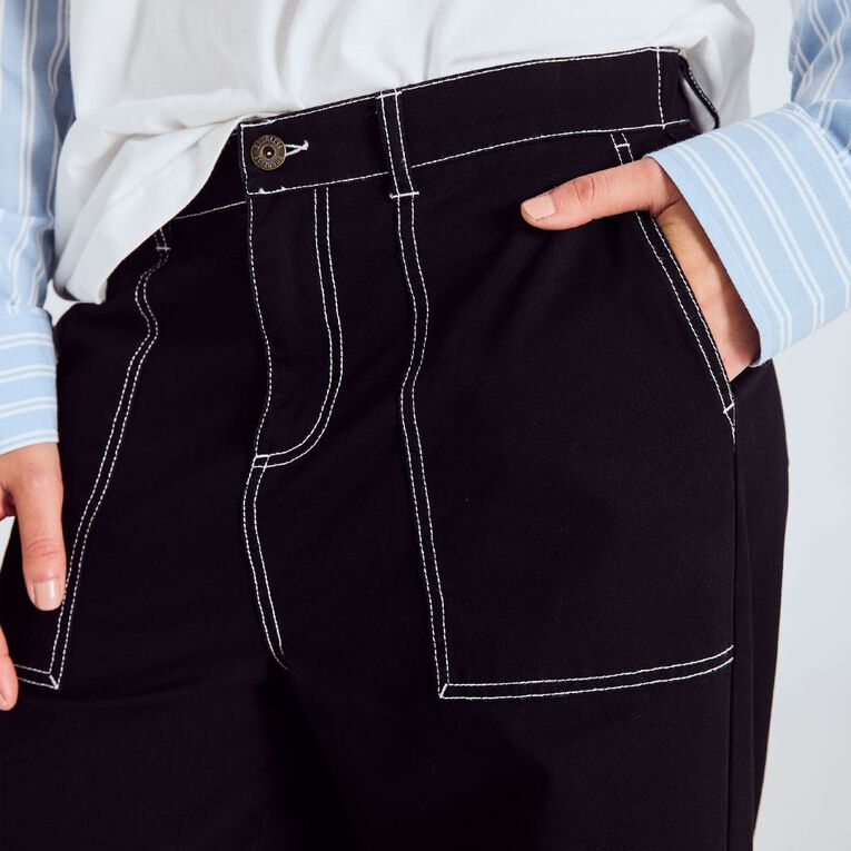 BRDRLESS Brdless Stevie Cargo Pants, Black, hi-res