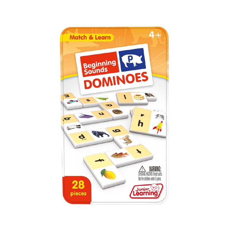 Junior Learning Beginning Sound Dominoes, , hi-res