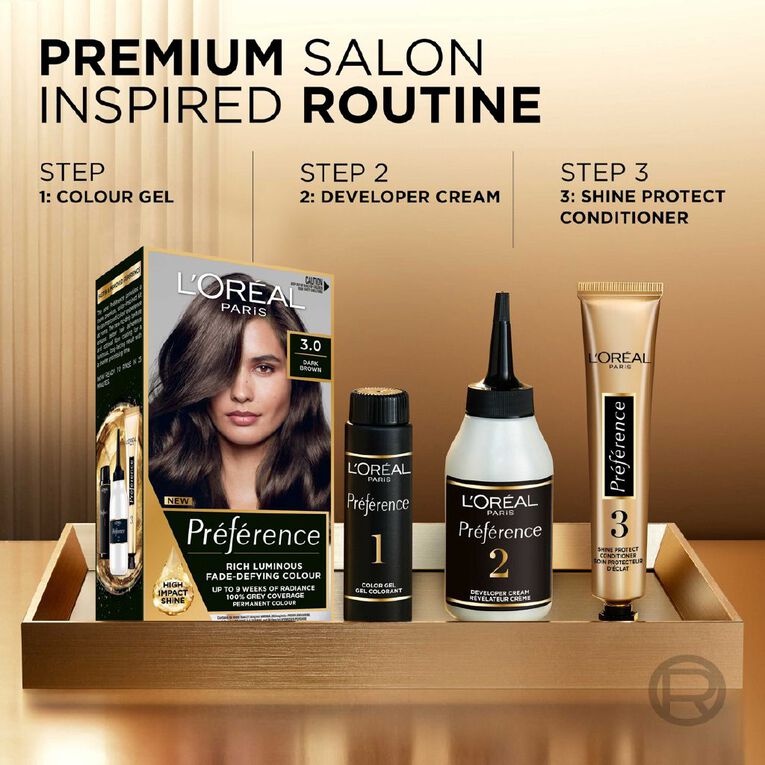 L'Oreal Paris Preference Hair Colour Dark Brown 3, , hi-res