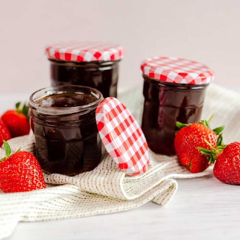 Kate's Kitchen Preserving Jam Jar 6 Pack Clear 150ml, , hi-res