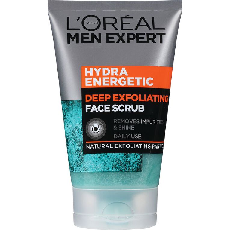 L'Oreal Paris Men's Expert Hydra Energetic Face Scrub 100ml 100ml, , hi-res