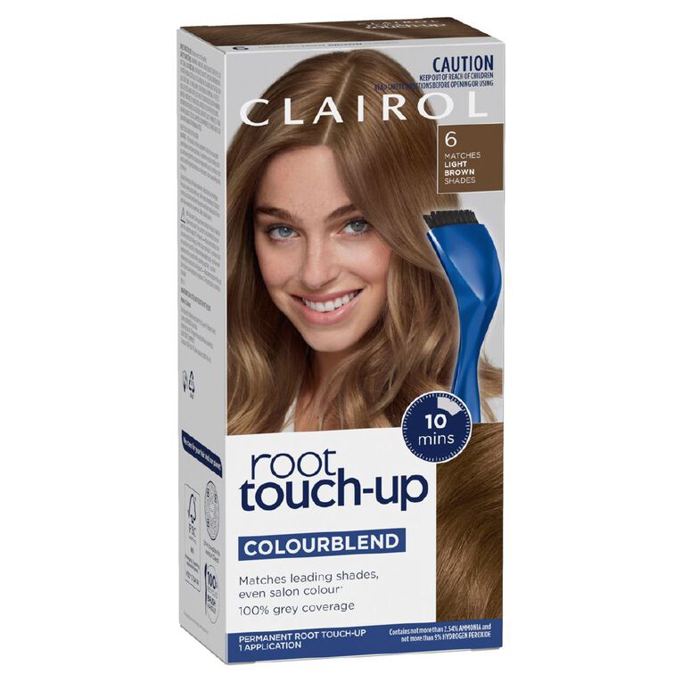 Clairol Root Touch Up Permanent 6 Light Brown, , hi-res