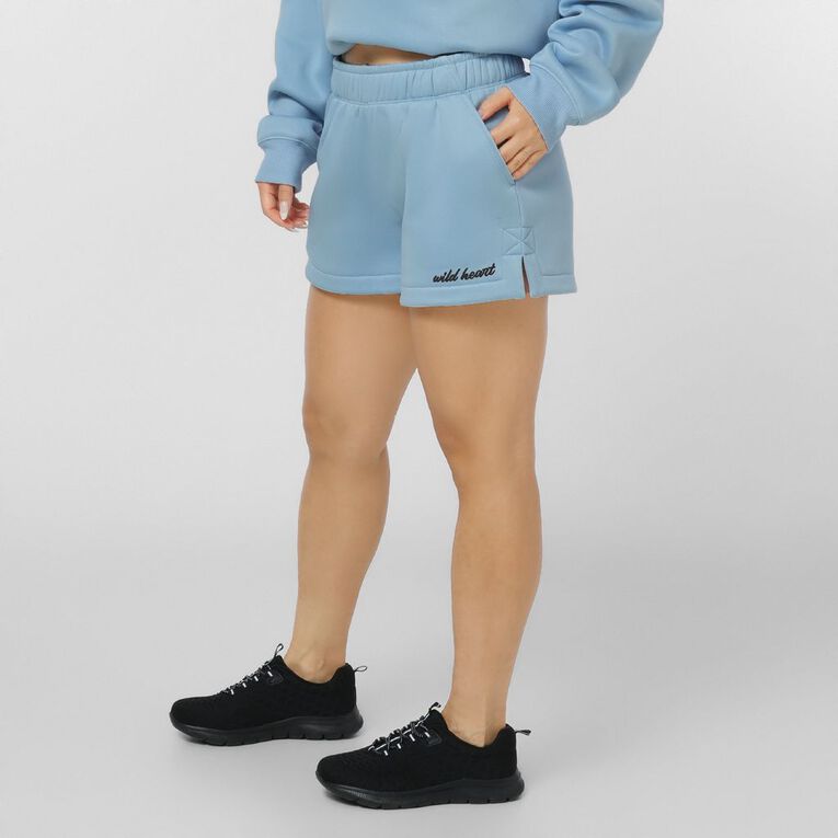 Garage Women's Fresh Fleece Short, Blue Mid, hi-res