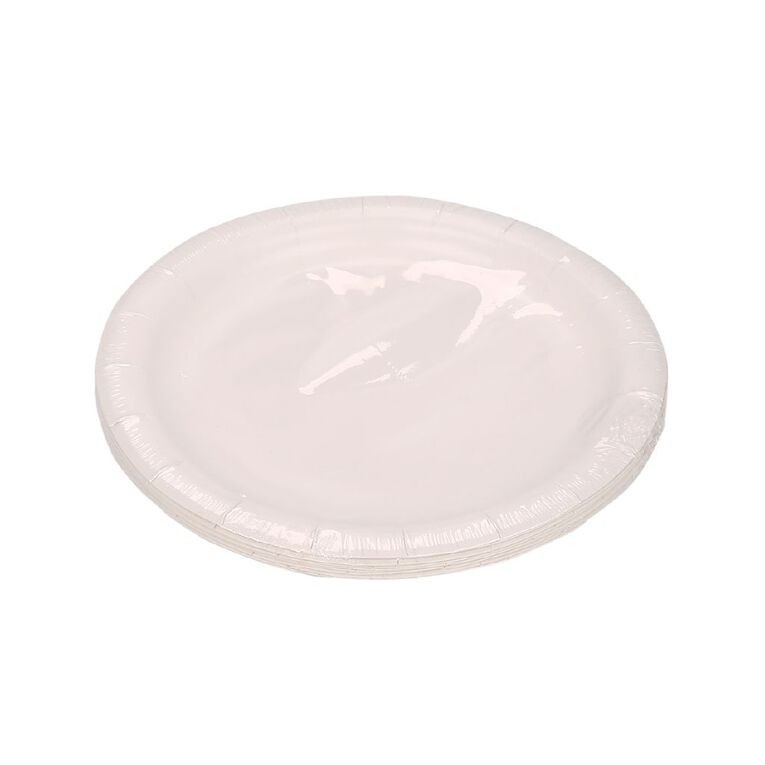 Party Inc Side Plate 18cm White 10 Pack, , hi-res