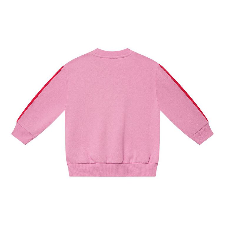 Young Original Toddler Girls' Embroidered Sweatshirt, Pink Light, hi-res