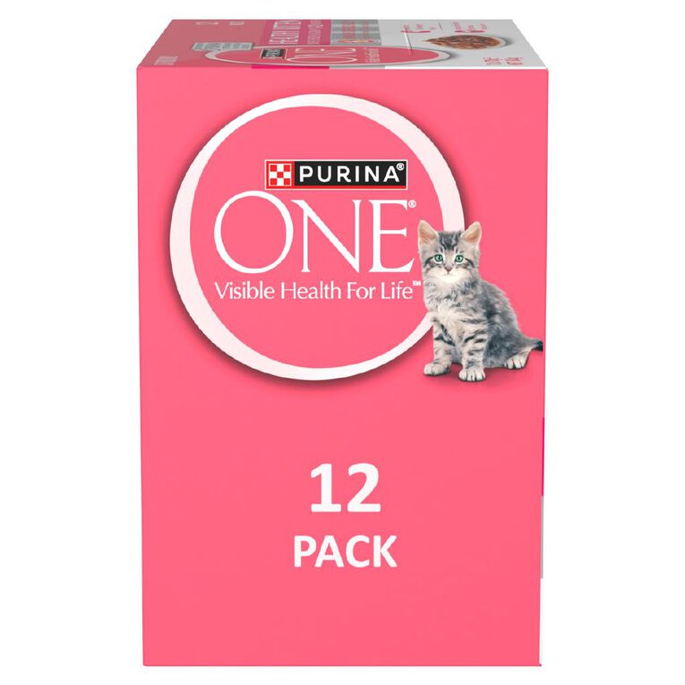 Purina Healthy Kitten with Chicken in Gravy Wet Cat Food 12 x 70g, , hi-res