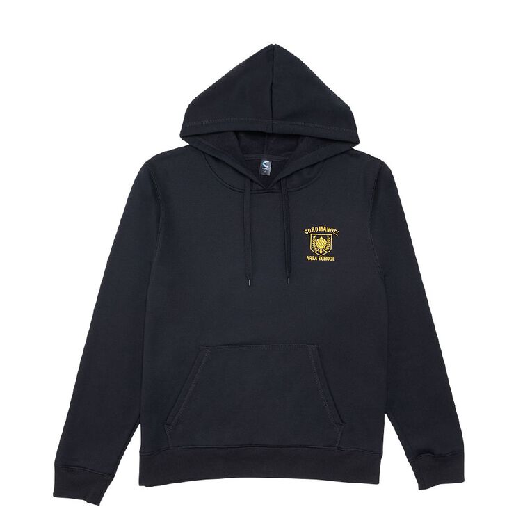 Schooltex Coromandel Area School Hoodie with Embroidery, Black, hi-res