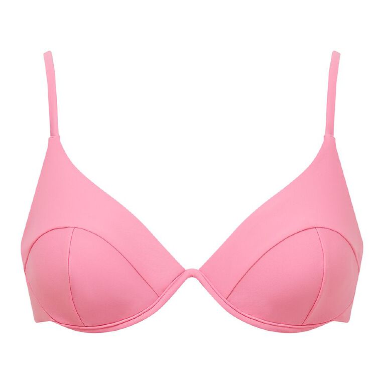 H&H Women's Underwire Bikini Top, Pink Mid, hi-res