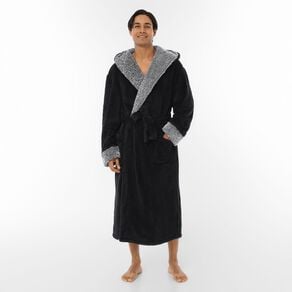 H&H Men's Shaggy Fleece Robe