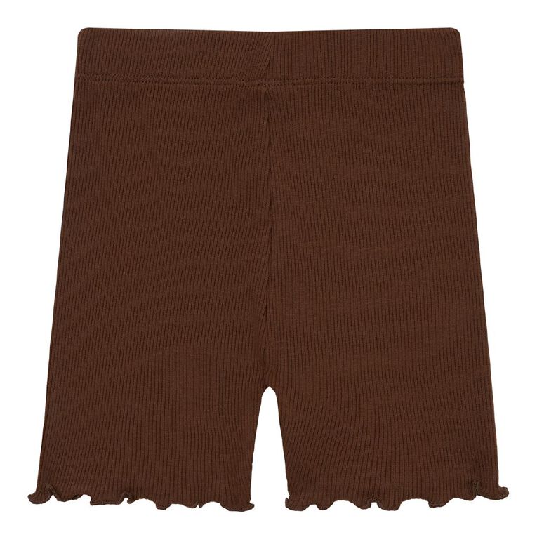 Young Original Preschool Plain Bike Shorts, Brown Dark, hi-res