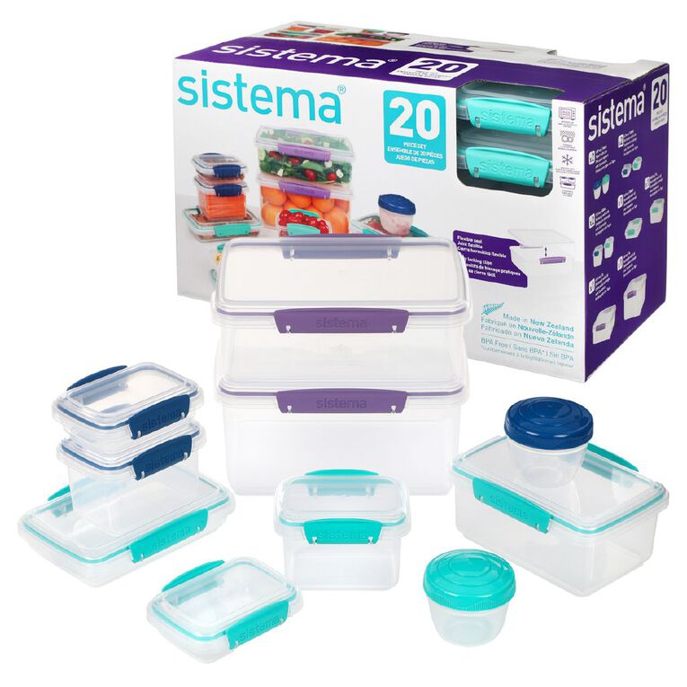 Sistema Klip It 20 Piece Pack Assorted, , hi-res