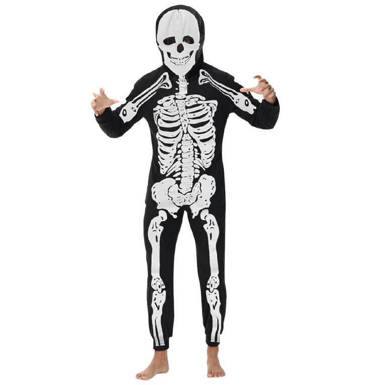 Scarehouse Glow-In-The-Dark Skeleton Costume Boys 4-6 Years, , hi-res