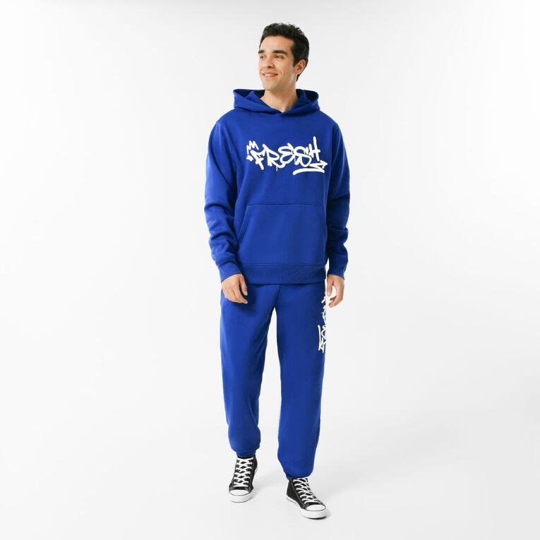Garage Men's Fresh Hooded Sweat Graphic, Blue Dark, hi-res