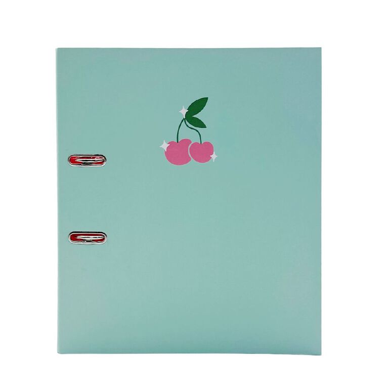 Uniti Clubhouse Lever Arch Cherry Green Light A4, , hi-res
