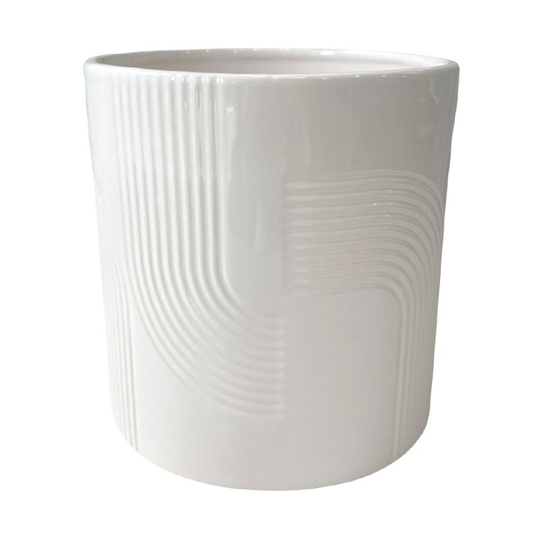 Northcote Pottery Axton 15cm Design 1 White, , hi-res