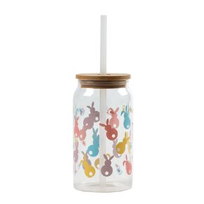 Living & Co Bunny Smoothie Cup 380ml Clear