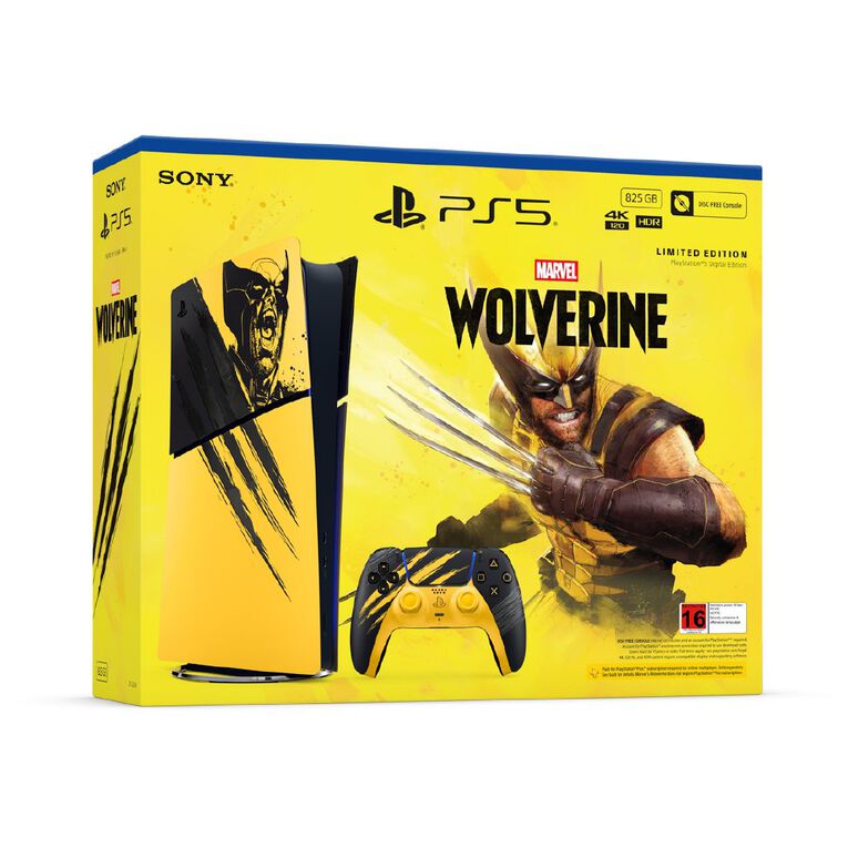 PS5 Digital Edition Marvel s Wolverine Battle Yellow Bundle, , hi-res